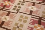 flat weave geometric scandinavian rug by ulla brandt 49565 side Nazmiyal