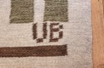 flat weave geometric scandinavian rug by ulla brandt 49565 signature Nazmiyal