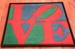modern pop art love rug by robert indiana 49562 whole Nazmiyal