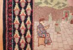 small size antique marbediah israeli rug 49589 border Nazmiyal