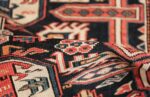 small size antique tribal perpedil caucasian rug 49540 pile Nazmiyal