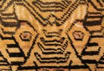 tiger design vintage chinese rug 49560 eyes Nazmiyal