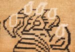 tiger design vintage chinese rug 49560 knots Nazmiyal