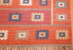 vintage flat woven marta maas scandinavian rug 49568 corner Nazmiyal