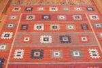 vintage flat woven marta maas scandinavian rug 49568 top Nazmiyal