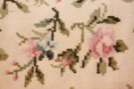 vintage floral romanian bessarabian rug 50379 rose Nazmiyal