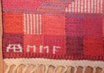 vintage geometric marta maas scandinavian rug by barbro nilsson 49563 mmf Nazmiyal