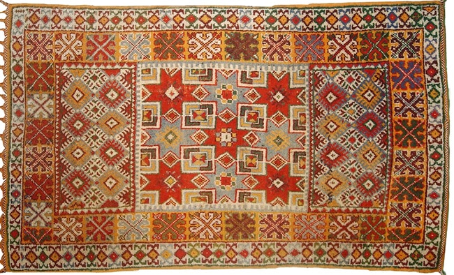 Vintage Moroccan Rabat Rug Vintage Moroccan Rabat Rug by Nazmiyal