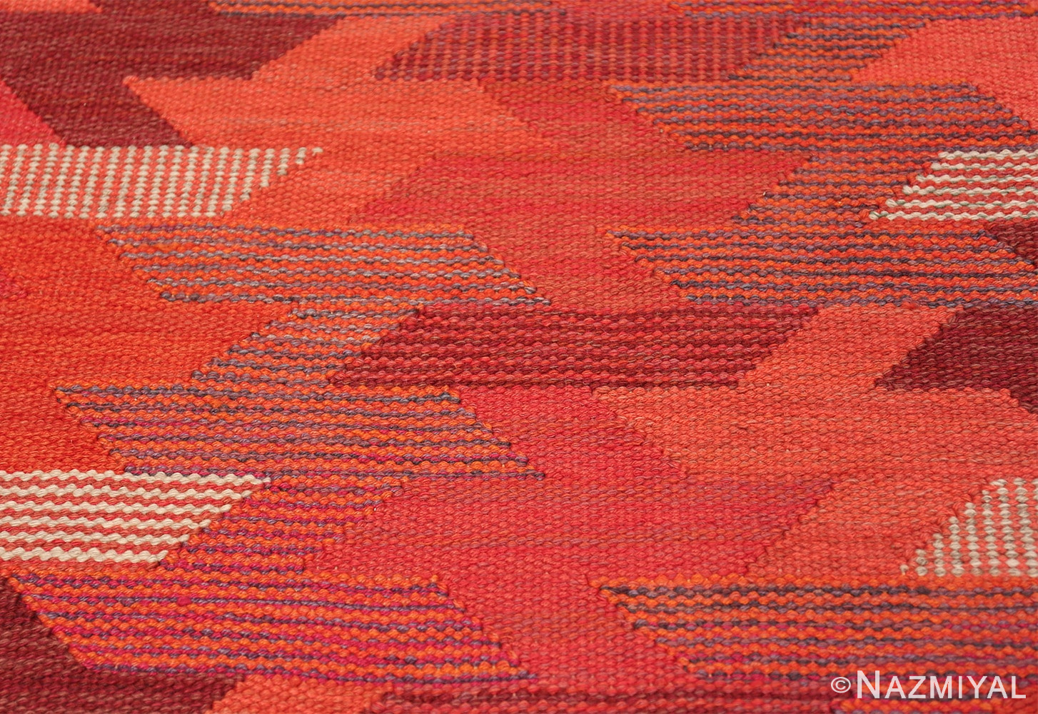vintage geometric marta maas scandinavian rug by barbro nilsson 49563 colors Nazmiyal
