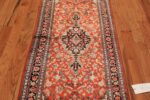 animal motif silk vintage qum persian runner rug 49602 field Nazmiyal