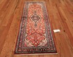 animal motif silk vintage qum persian runner rug 49602 whole Nazmiyal