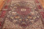 antique animal motif agra indian rug 49623 field Nazmiyal