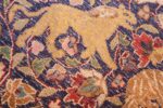 antique animal motif agra indian rug 49623 knots Nazmiyal