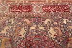 antique animal motif agra indian rug 49623 poem Nazmiyal