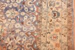 antique blue background khorassan persian rug 49597 border Nazmiyal