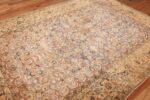 antique blue background khorassan persian rug 49597 side Nazmiyal