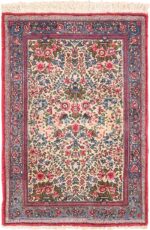 Small Scatter Size Antique Floral Persian Kerman Rug 49617 by Nazmiyal