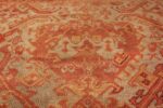 antique large oushak turkish rug 49652 round Nazmiyal