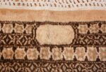 antique light blue khorassan persian rug 49633 signature Nazmiyal