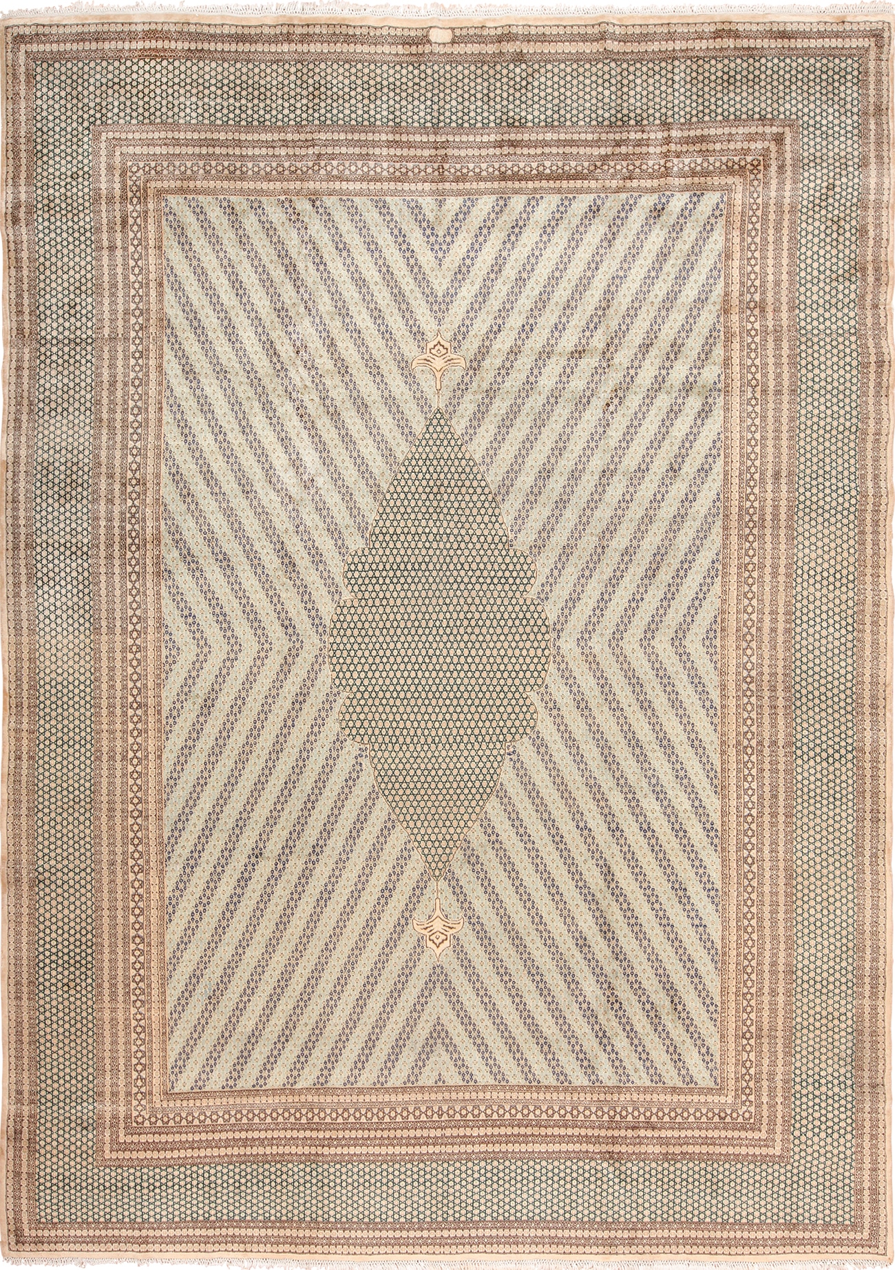 Star Of David Antique Persian Khorassan Rug 49633 Nazmiyal