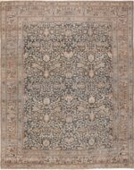 Antique Gray Room Size Persian Khorassan Rug 49655 by Nazmiyal