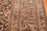 antique navy background khorassan persian rug 49655 border Nazmiyal