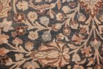 antique navy background khorassan persian rug 49655 scrolls Nazmiyal