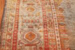 antique shabby chic oushak turkish rug 49484 border Nazmiyal