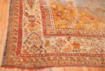 antique shabby chic oushak turkish rug 49484 corner Nazmiyal