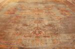 antique shabby chic oushak turkish rug 49484 field Nazmiyal