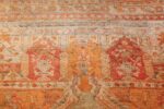 antique shabby chic oushak turkish rug 49484 houses Nazmiyal