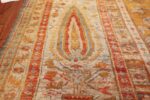 antique shabby chic oushak turkish rug 49484 pine Nazmiyal