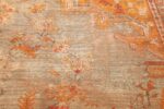 antique shabby chic oushak turkish rug 49484 shabby