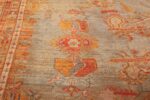 antique shabby chic oushak turkish rug 49484 side Nazmiyal