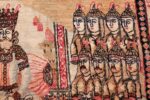 antique small size pictorial kerman persian rug 49618 soldier Nazmiyal