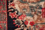 antique square small size kerman persian rug 49614 child Nazmiyal