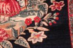 antique square small size kerman persian rug 49614 field Nazmiyal