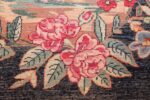 antique square small size kerman persian rug 49614 knots Nazmiyal