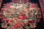 antique square small size kerman persian rug 49614 shephard Nazmiyal
