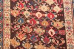 antique tribal kuba caucasian runner rug 49643 shapes Nazmiyal