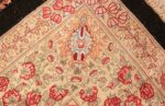 floral silk vintage qum persian rug 49622 knots Nazmiyal
