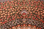 floral silk vintage qum persian rug 49622 tiara Nazmiyal