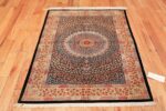 floral silk vintage qum persian rug 49622 whole Nazmiyal
