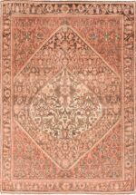 Small Tribal Geometric Antique Persian Malayer Rug 49640 by Nazmiyal
