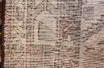 geometric designed antique tribal malayer persian runner rug 49629 knots Nazmiyal