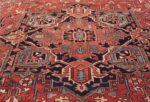 large antique geometric heriz persian rug 49654 medallion Nazmiyal