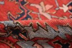 large antique geometric heriz persian rug 49654 pile Nazmiyal