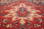 large antique geometric heriz persian rug 49654 tiara Nazmiyal