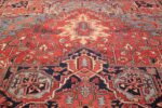 large antique geometric heriz persian rug 49654 top Nazmiyal