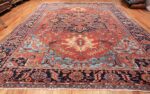 large antique geometric heriz persian rug 49654 whole Nazmiyal